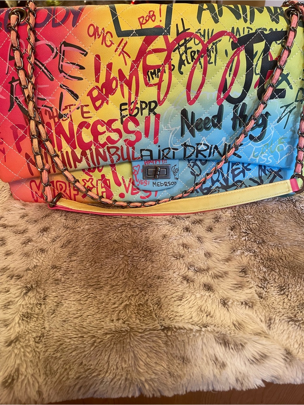Large Graffiti Purse